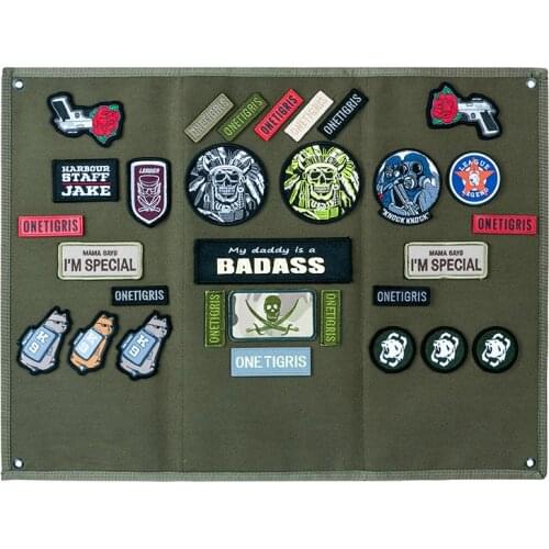 OneTigris Tactical Patch Holder Board Patch Badges Folding Mat for All Patches ID Patches Name Tapes