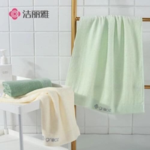 Three packs) recycled fiber, silky and soft, household towels, thin solid color ladies hand towels