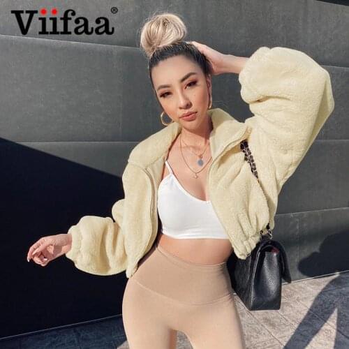 Женские куртки с мехом Viifaa China At AliExpress