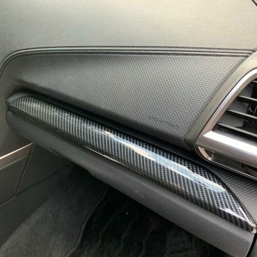 For Subaru Forester SK 2018 2019 2020 Carbon Fiber inner accessories Dashboard Central Control Strip Cover Trim Decoration Frame