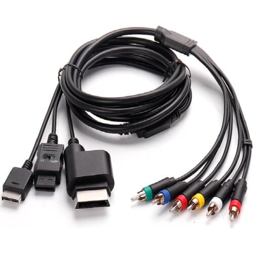 High Quality 3 in 1 Component AV Cable for PS2/3 for Wii for Xbox360 for wii u
