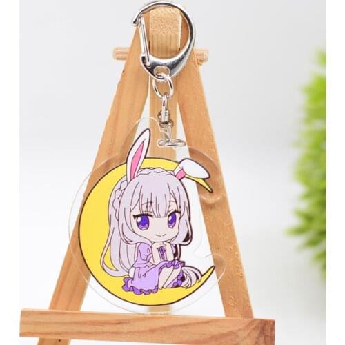 WL0731 RE:Zero Keychain Anime Keyring Accessories
