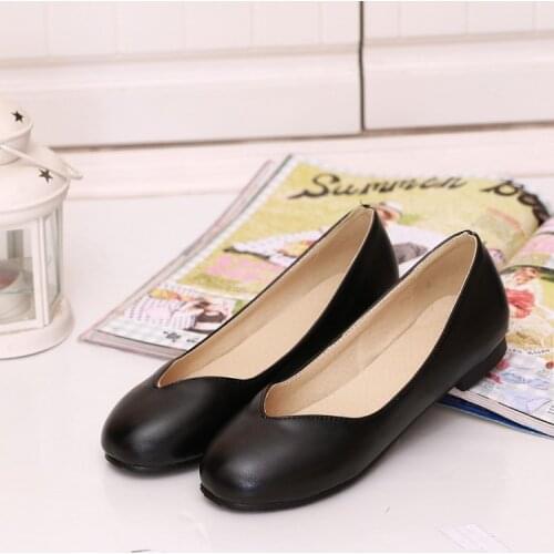 2017 Real Creepers Plus Size34-47 Flat Shoes Woman Work Newest Fashion Female Casual Single Soft 08-6