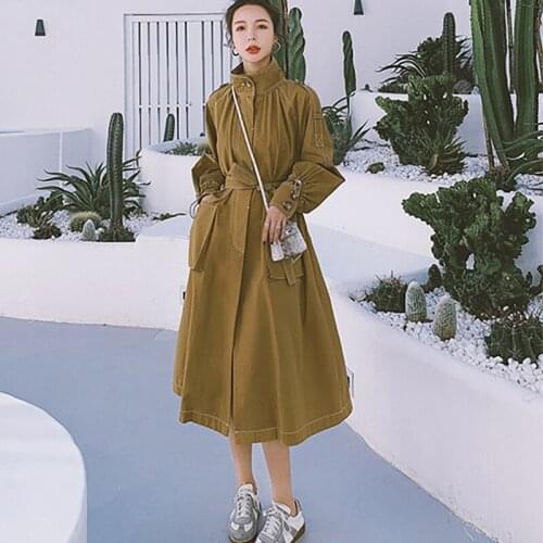Womens French Retro Dress New Korean Version Of The Waist Was Thinner In The Long Section Stand-Up Collar Hepburn Style MMNN001