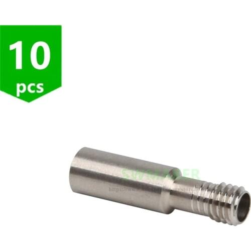 10pcs Creality CR-10 Ender-3 Special Throat M6*30mm Bowden ptfe Tube Long Thread For 1.75 mm Filament 3D Printers Parts