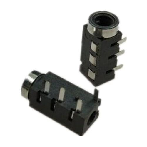 10PCS PJ-320D PJ320D 3.5MM Headphone jack socket female connector for Audio video 3+1 4PIN