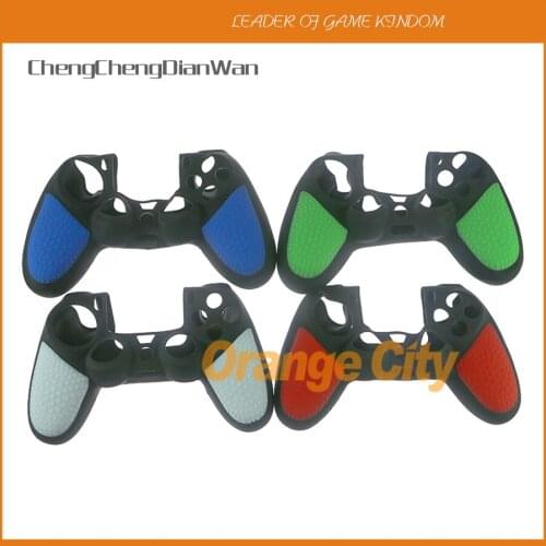 2pcs/lot Anti-slip Soft Silicone Controller Case for PlayStation 4 PS4 DS4 Pro Slim Gamepad ChengChengDianWan
