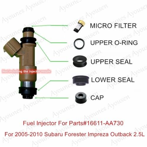 200sets fuel injector repair kits For Subaru Forester Impreza Outback 2.5L 2005-2010 (AY-RK107)