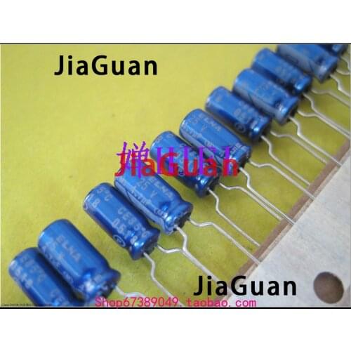 50pcs NEW ELNA RE3 25V4.7UF 5X11MM audio electrolytic capacitor 4.7uF/25V blue robe 4.7UF 25V 475