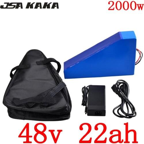 48V 1000W 1500W 2000W Battery Pack 48V 22AH electric bicycle battery 48V 20AH 22AH 25AH Lithium E-Bike Battery with 5A charger
