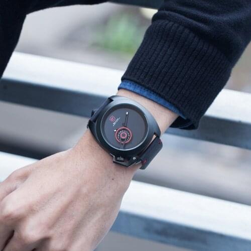 SH446 Tawny SHARK Sport Watch Red Date Crown Guard Design Male Luxury Genuine Leather Wrist Watches Mens Fashion Quartz Relogio