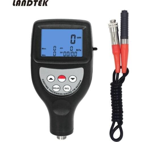 CM-8856 Film Coating Thickness Gauge 99 Groups Memory Magnetic Induction and Eddy Current 0~1250 um/0~50 mil Measuring Range