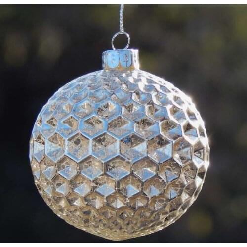 Christmas tree decorations, broken silver concave and convex balls, glass balls, wedding decorations, festival gifts