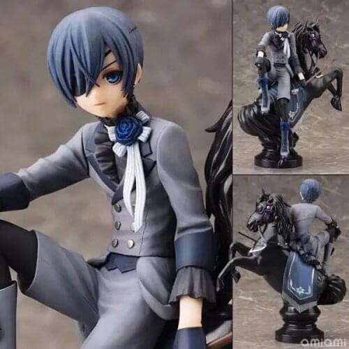 18cm Anime Black Butler Figure Kuroshitsuji Ciel Phantomhive PVC Action Figure Collection Model Toys Doll Birthday gifts for kid