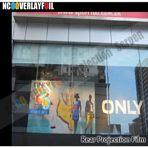 HOT Sale! Black Rear Projector Film Self Adhesive Holographic 3x1.524 Meter Free Shipping