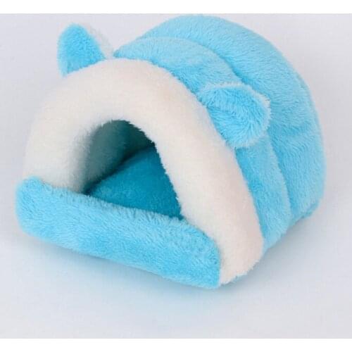 Hamster Cave Bed, Guinea Pig Hedgehog Nest Hideout, Small Animals Cage Supplies Warm House, Machine Washable