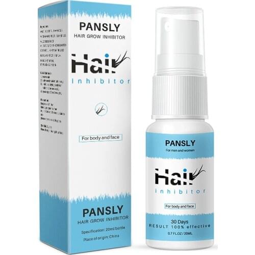 Hair Growth Removal Inhibitor Serum Oil Spray Inhibitor Spray Smooth Permanent Removal Face Bikini Body Hair Stop Growth 20ml