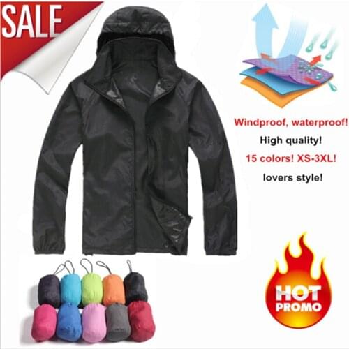 Outdoor Waterproof Jacket Women Men Windbreaker Anti-uv Sun Protection Quick-dry Ultra-thin Hiking Travel Walking Jackets 2019