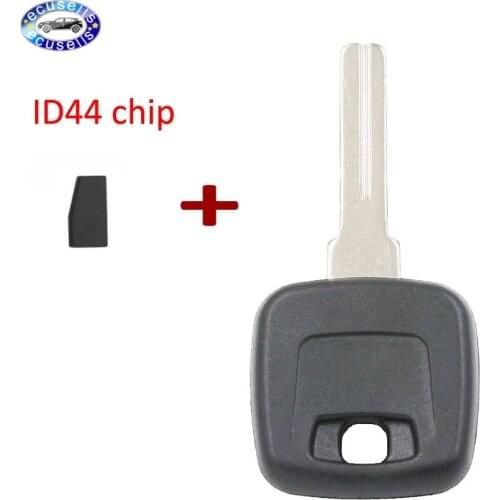 Transponder ID44 Chip Ignition Key Uncut Blade Blank Insert for Volvo PCF7935 Chip