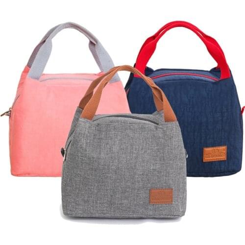 Fresh Cooler Container Portable Zipper Insulated Thermal Lunch Bags For Women Men Bento Lunch Box Tote Food Picnic Storage Bags