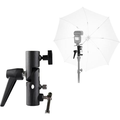 Flash Bracket Hot Shoe Umbrella Holder Light Stand Bracket Mount Adapter for Light Stand Tripod Flash photography light
