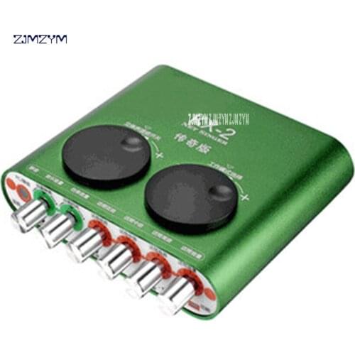 KX-2 2RCA USB Sound Card Audio Interface USB Adapter to Speaker Microphone for Laptop Computer External Sound Card Network
