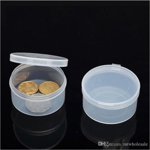 Mini Plastic Box For Small Accessories 5.2*2.8cm Transparent Collection Jewelry Necklace Storage Container Case Packing Boxes