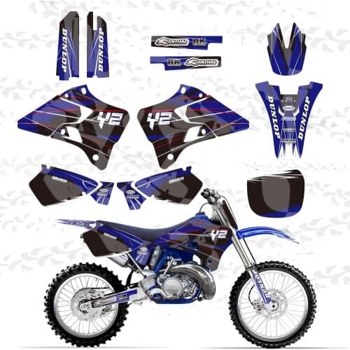 Graphic Background Sticker Decal for Yamaha YZ125 YZ250 YZ 125 250 1996 1997 1998 1999 2000 2001 Dirt Bike Stickers Hot sale