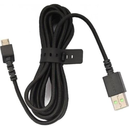 Durable Nylon Braided USB Mouse Cable Line for Razer Mamba Wireless Mouse Cable