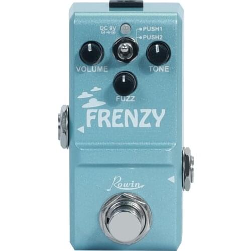 Rowin LN-322 Fuzz Effect Pedal Single Guitar Pedal Guitar Accessories New With three knobs to freely adjust