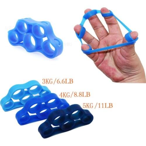 Finger Gripper Silicone Hand Gripper Resistance Band Hand Grip Wrist Stretcher Finger Expander Strength Trainer Exercise Fitness