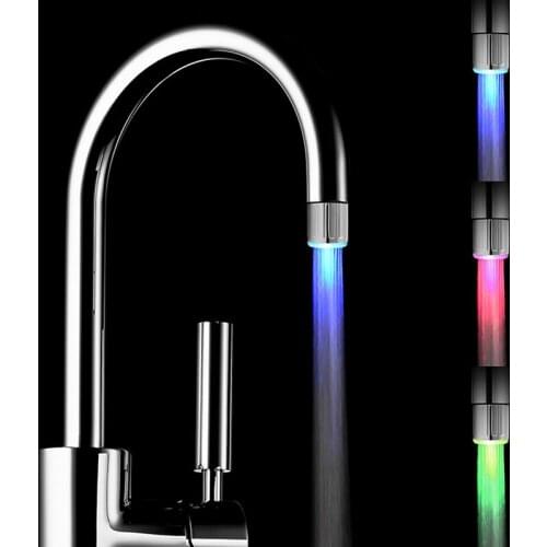 Bathroom Led Faucet Aerator Water Power Shower LED Tap Light Water Saving Kitchen Colorful Aerator
