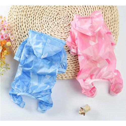 Thin Dog Clothes Jackets for Small Medium Dog Nylon Elastic Sleeve Puppy Dog Jacket Summer Sun Protection Coat Chihuahua Costume