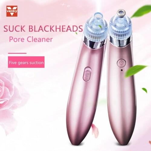 VENKY Blackhead Remover Vacuum Suction Skin Care Facial Beauty Tool Electric Blackhead Extractor Face Pore Acne Cleaner Machine