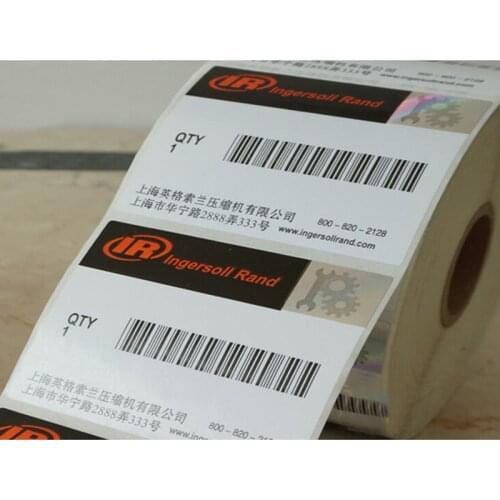 High quality roll sharpe glossy label stickers with diffrent patterns and adhesive paper or vinyl materials