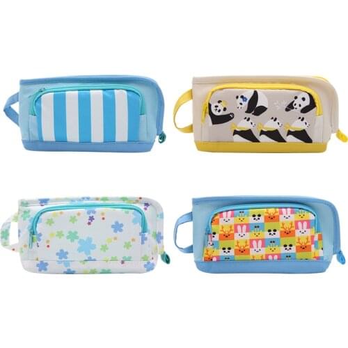 Japan KOKUYO Big Capacity Pencil BagsWSG-PC52 Creative Cartoon Pattern Stationery Holders