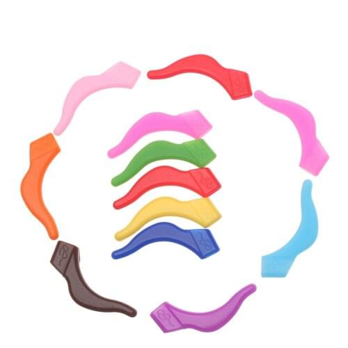 1Set New Colorful Kids Silicone Glasses Band Strap Ear Hooks Eyeglass Lanyard Sunglasses Rope Holde Elasticr Anti Slip Cordss