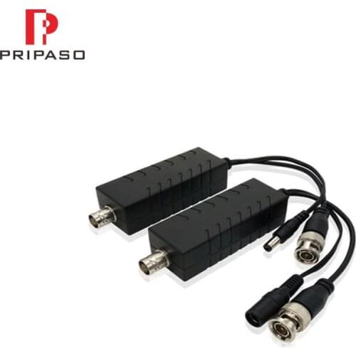 1 Pair Single Channel HD Power & Video Transceiver over coaxial cable for HD CVI TVI AHD CVBS Camera and DVR 450M Transmitter