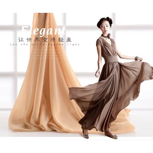 150cm *100cm Chiffon Fabric Sheer Bridal Wedding Dress Lining Fabric Skirt Party Decorator Georgette tulle dress material