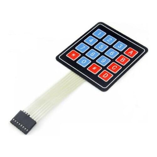 2PCS 4x4 Matrix 16 Key Membrane Switch Keypad Keyboard for Arduino/AVR/PIC/ARM