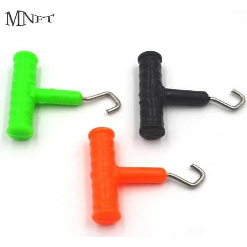 MNFT 2Pcs 4 Colors Knot Puller Tool Carp Fishing Hook Knot Rig Bait Making Accessorie