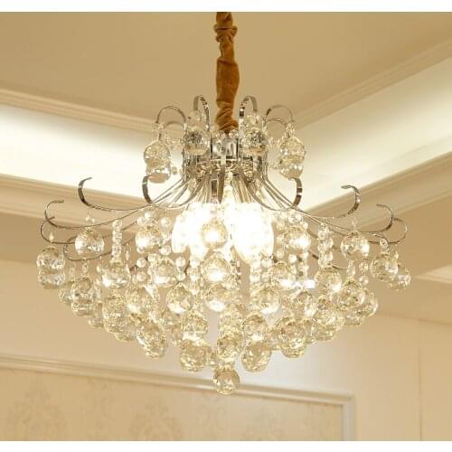 2017 Cristallo Di Lusso Lampadario Lampada lustres de cristal Luci dell'interno Pendenti in Per Lampadari Spedizione gratuita