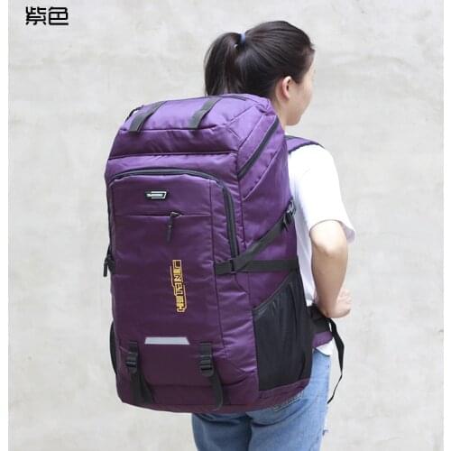 2021 Hot Outdoor Travel Waterproof Rucksack Backpack Luggage Bags for Camping Hiking High Volume Ventilation Solid Color New