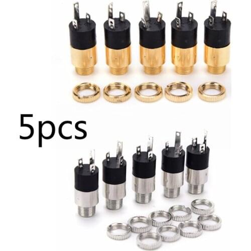 5PCS PJ392 Stereo Female Sockect Jack 3.5 Audio Headphone Connector Stereo Headphone Audio Video Jack Socket Plug 3.5mm
