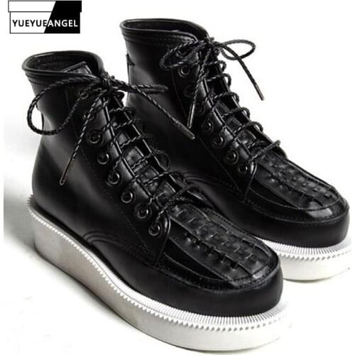 Fashion Men Genuine Leather Boots Autumn Work Ankle Boots Shoes 2020 New Designer Man Lace Up Sewing Casual Shoes Botas Hombre