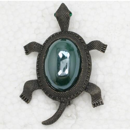 Antique Bronze Rhinestone brooch Turtles Pin brooches C610 D