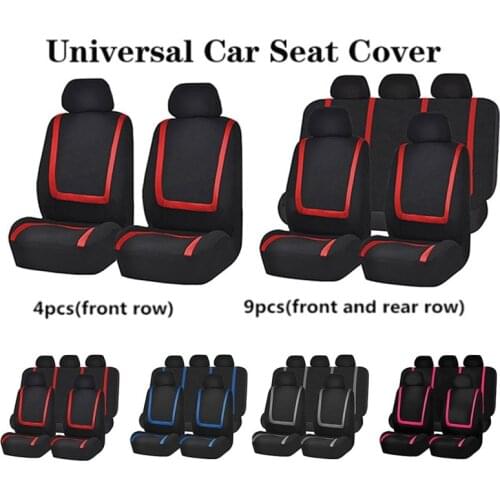 Car Seat Cover Cloth Car protection seat cover Autos Universal Car Seat Cover Car interior Accessories 9pcs