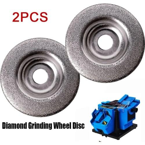 2pcs 50mm Diamond Grinding Wheel Circle Disc Electric Multifunctional Sharpener