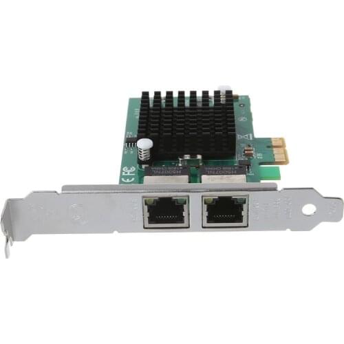 PCI-Express Dual Port 10/100/1000Mbps Gigabit Ethernet Card Server Adapter NIC EXPI9402PT Controller Intel 82571