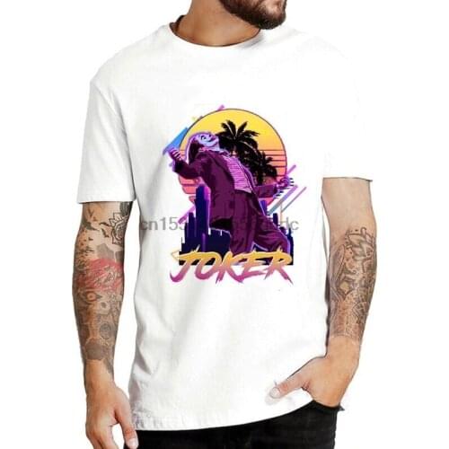 Joker Joaquin Phoenix T Shirt Men Cotton Breathable Tees Men T-shirt Funny Horror TShirt Shirt